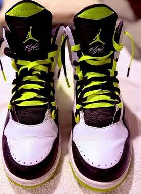 Nike Air Jordan SC-3 'Volt' White/Venom Green-Black Sneakers